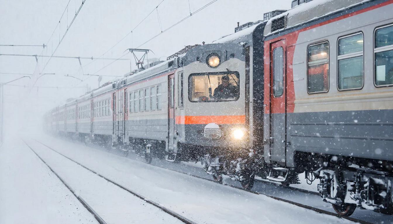 Снегопад задержал «Ласточку» Белгород — Москва почти на пять часов