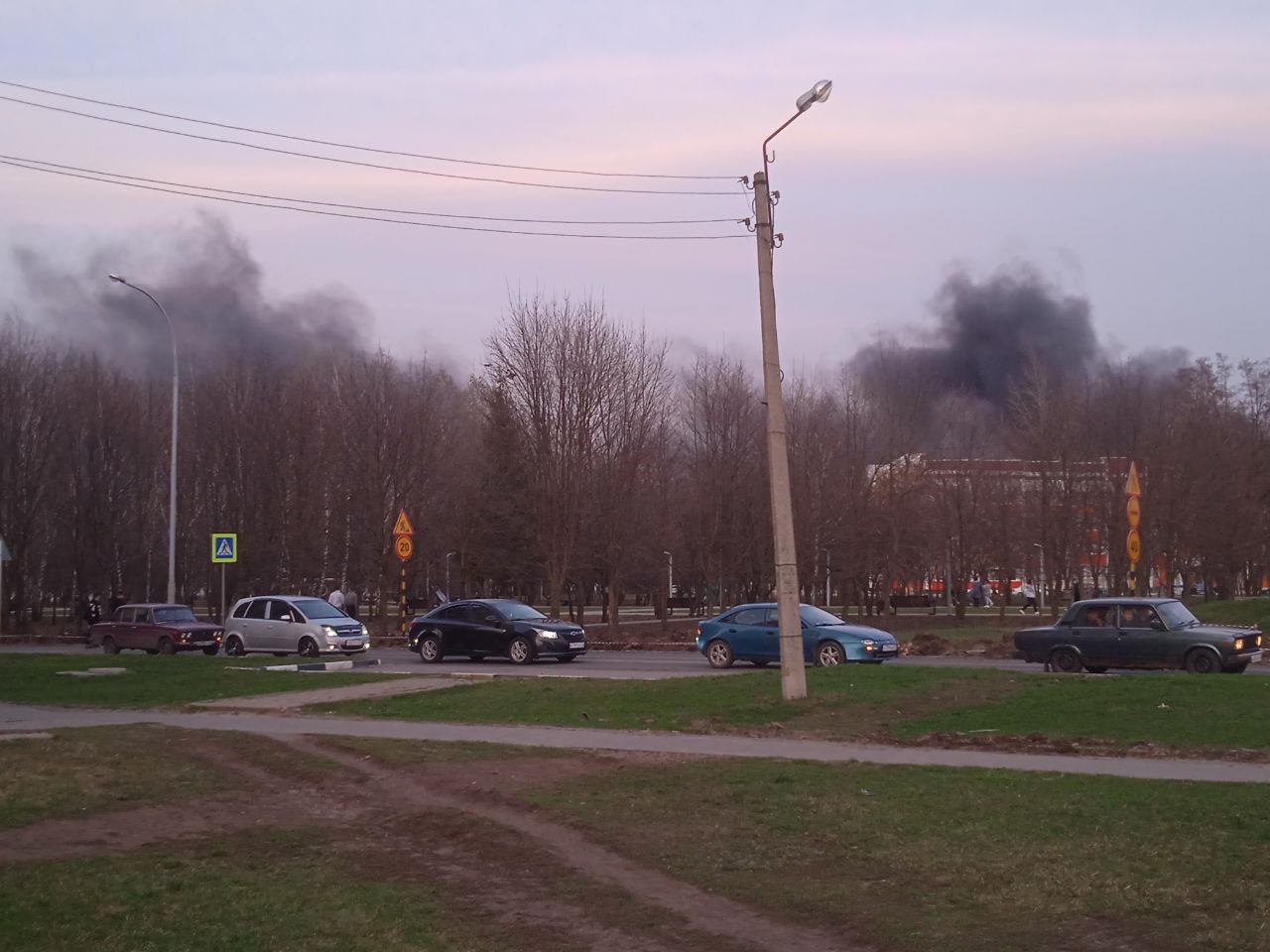 
                     В Строителе под Белгородом начался крупный пожар 
                