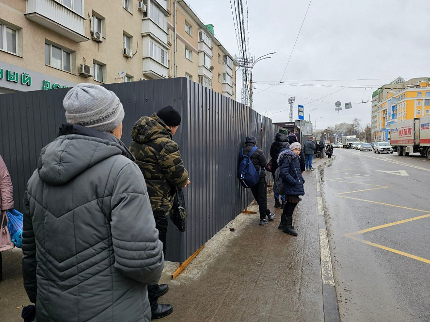 
                     Сроки монтажа остановки на «Стадионе» в Белгороде сдвинули ещё на месяц 
                